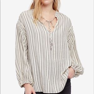 Free People rhythm of the night striped top